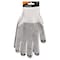 Diamondback Knitted Work Gloves with PVC Dots, One-Size, Ribbed Knit Wrist, 60% Cotton 40% Polyester, Natural White FO809PVD2 - alternate 2