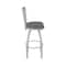 Holland Bar Stool Co Eleanor 36in Swivel Extra Tall Bar Stool, Anodized Nickel Finish, Medium Back, Graph Chalice Seat 880 - alternate 7