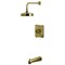 Kingston Brass Single-Handle Pressure Balanced Tub and Shower Faucet, Antique Brass KB5893DL - alternate 1
