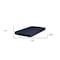 Homeroots 6" Navy Blue Twin Memory Foam Water Resistant Mattress 248074 - alternate 6