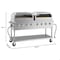 Koolmore 60 in. 8-Burner Commercial Outdoor Propane Gas Grill with Two 30 in. Pizza Ovens in Stainless-Steel CGKIT6-P30P30 - alternate 7
