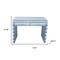 Homeroots 39" Silver Wood Two Drawer Dresser 714270 - alternate 3