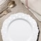 Smarty Had A Party 7.5" White with Silver Dots Round Blossom Disposable Plastic Salad Plates (120 Plates), 120PK 987-S-CASE - alternate 8