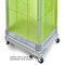 Azar Displays Four-Sided Pegboard Tower Floor Display, Rotating Wheeled Base, 16 in W x 67 in H, Green 700407-GRE - alternate 4