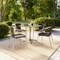 Flash Furniture Square Table Set, Aluminum, Plastic, Rattan, Stainless Steel, Grey TLH-ALUM-32SQ-020CHR4-GG - alternate 5