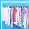 Lifemaster Gray Velvet Kids Hangers 30 Pack, 10.83" Non-Slip, Slim ABS, Swivel Hook & Notches LMVVBH30GY - alternate 5