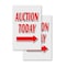 Signmission Auction Today With Arrow, A-Frame & 2 Decals Installed, Heavy-Duty Plastic Frame SBHD-D-2436-Auction Today With Arrow - alternate 5