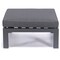 Leisuremod Chelsea Outdoor Patio Black Aluminum Ottomans With Cushions, Black, 2PK CSO30BL2 - alternate 4