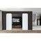 Sartodoors Modern Double Barn Door 64 x 84 inches, BASIC 0111 Arctic White, 13FT Rail Track Set, Solid Panel BASIC0111DB-MAW-6484 - alternate 3