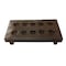 Homeroots 2" Brown Wood Geometric Tabletop Dish Candle Holder 490203 - alternate 7