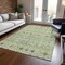 Homeroots 8' X 10' Sage Ivory And Teal Blue Geometric Washable Indoor Outdoor Area Rug 612169 - alternate 3