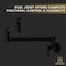 Anzzi Marca 360-Degree 24 in. Dual Swivel Pot Filler in Matte Black KF-AZ259MB - alternate 4