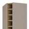 Homeroots 72in Brown and Taupe Wood Corner Bar Cabinet With Four Doors 479764 - alternate 2