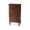 Homeroots 28" Brown Rubberwood Wood Secretary Desk With Three Drawers 389425 - alternate 1