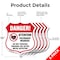 Signmission Pacemaker Wearers Shield Sign Danger! At, 12 inch X 12 inch, Aluminum Metal Sign, 5PK SHI-A-5Pack-12-428 - alternate 3