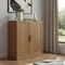 Homeroots 31in Brown Wood Accent Cabinet With Two Doors 691108 - alternate 3