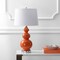 Jonathan Y Bowen 27.5" Contemporary Transitional Ceramic Gourd LED Table Lamp, Coral JYL4023A - alternate 6