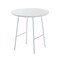 Leisuremod Round 19.7 in W, 19.3 in L, MDF/Stainless Steel, White RSW-19W - alternate 1