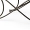Homeroots 55" Dark Gray and Nickel Chenille and Metal Upholstered Bench 606736 - alternate 5
