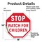Signmission Stop Watch For Children, 18 Inch X 18 Inch, Vinyl Decal OC-D-18-36 - alternate 3