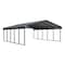 Arrow 20 x 24 x 7 ft Charcoal Carport CPHC202407 - alternate 1