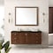 James Martin Vanities Amberly 60" Single Vanity, Mid-Century Walnut, w/ 3 CM Phantome Eclos Top 670-V60S-WLT-3PHT - alternate 5