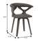 Leisuremod Modern Wooden Dining Chair, Dark Walnut Frame in Brown, Klyne Collection KCDW-22BR - alternate 5