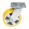 Vestil Polyurethane Swivel Caster 6 In. Diameter x 2 In. Width 661 Lb. Capacity Yellow/Gray CST-PY-6X2PUA-S - alternate 4