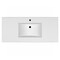 Whitehaus Collection 49 in Countertop Vanity Sink with Integrated Rectangular Bowl, Single Faucet Drilling and Overflow WHCS4922-1H - alternate 5