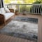 Homeroots 9' X 12' Gray Black And Brown Abstract Washable Indoor Outdoor Area Rug 603027 - alternate 6