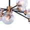 Vaxcel Orbit 32-in W Bronze and Brass Sputnik Ceiling Light Clear Glass C0238 - alternate 6