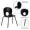 Flash Furniture Black Plastic Stack Chair, PK5 5-RUT-NC258-BK-GG - alternate 10
