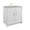 James Martin Vanities Bellshire 36" Single Vanity, Bright White w/ 3 CM Victorian Silver Silestone Top 660-V36-BW-3VSL - alternate 7