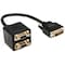 Rocstor 1 FT DVI-I ANALOG TO 2X VGA VI Y10A219-B1 - alternate 6
