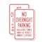Signmission No Overnight Parking Violators Will Be Towed Away, 18'' X 24'' 2 Signs, Heavy Gauge Aluminum, 2PK A-1824-2PACK-25067 - alternate 1