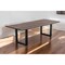 Homeroots 102" Brown And Black Solid Wood And Metal Sled Base Dining Table 487367 - alternate 4