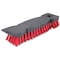 Libman Heavy-Duty Scrub Brush, 1-1/8 in L Trim, PET, Red, 9 in W Brush, 9-1/2 in OAL 513 - alternate 1