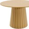 Homeroots 46" Brown Solid Wood Pedestal Base Round Top Dining Table 721007 - alternate 4