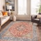 World Rug Gallery Red Vintage Medallion Rug - Washable, Low Pile, Great for Bedrooms or Living Rooms 5 ft x 7 ft WR171RED5X7 - alternate 1