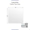 Fab Glass And Mirror 22in Square Ultra Clear Glass Table Top, Flat Edge, Low Iron Extra Clear Tempered Glass 1/4 LI-22SQ6THFL - alternate 6