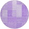 Homeroots 8' Lavender And Purple Round Striped Washable Indoor Outdoor Area Rug 581655 - alternate 6