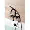 Kingston Brass 7" Center Deck-Mount Clawfoot Tub Faucet with Hand Shower, Oil Rubbed Bronze AE8405RX - alternate 5
