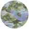 Homeroots 8' Olive Green And Fern Green Round Floral Washable Indoor Outdoor Area Rug 611080 - alternate 5