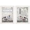 Homeroots Set Of Two Romantic Bicycles 1 White Framed Print Wall Art, 2PK 406078 - alternate 1