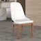 Leisuremod Verisma Collection Modern Wooden Dining Chair in Black Fabric with White Front VC57BFW - alternate 7