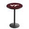 Holland Bar Stool Co 36" Blk Wrinkle Virginia Tech Pub Table, 36" dia. Top L214B3636VATech - alternate 1