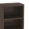 Manhattan Comfort Rivington 28in Open Bookcase in Dark Walnut - Set of 2 2-BC003-BR - alternate 8