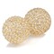 Homeroots Set Of Two 5" Gold And Faux Crystal Bling Spheres, 2PK 383757 - alternate 2