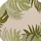 Homeroots 8' Ivory And Green Round Palm Leaf Indoor Outdoor Area Rug 548068 - alternate 3