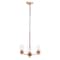 Homeroots Rose Gold Chandelier Iron Ceiling Light With Clear Shades 651651 - alternate 1